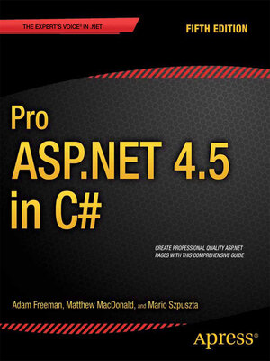 cover image of Pro ASP.NET 4.5 in C#